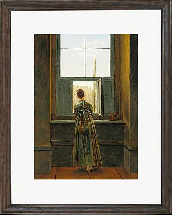 Frau an einem Fenster - 1822