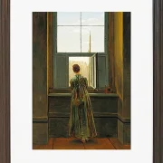 Frau an einem Fenster - 1822