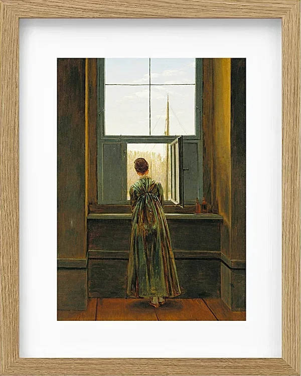 Frau an einem Fenster - 1822