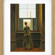 Frau an einem Fenster - 1822
