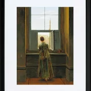 Frau an einem Fenster - 1822