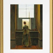 Frau an einem Fenster - 1822