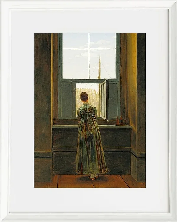 Frau an einem Fenster - 1822