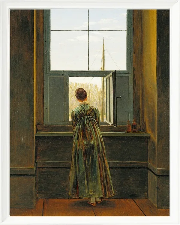 Frau an einem Fenster - 1822