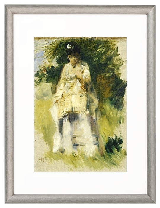 Woman standing by a tree - 1866