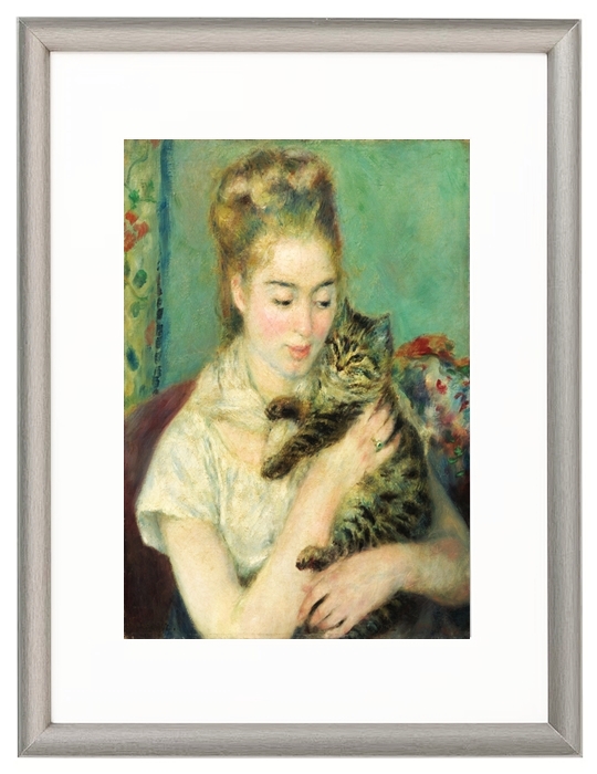 Woman with a cat - 1875
