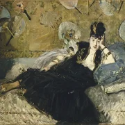 Frau mit Fächern - 1873