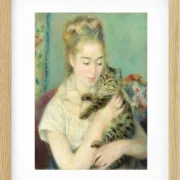 Frau mit Katze - 1875