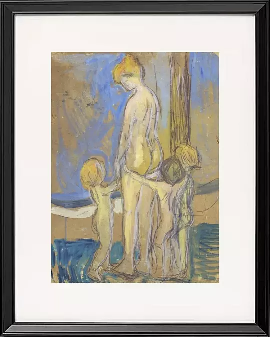 Frau mit Kindern - 1907