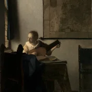 Frau mit einer Laute - 1663