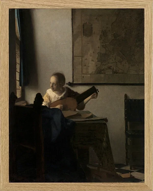 Frau mit einer Laute - 1663