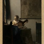 Frau mit einer Laute - 1663