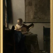 Frau mit einer Laute - 1663