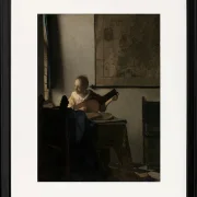 Frau mit einer Laute - 1663