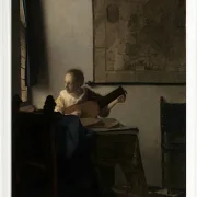 Frau mit einer Laute - 1663