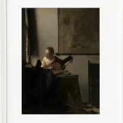 Frau mit einer Laute - 1663