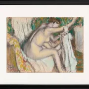 Frau trocknet ihren Arm - 1880