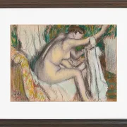 Frau trocknet ihren Arm - 1880