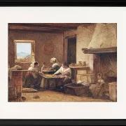 Frauen arbeiten in der Küche eines Bauernhauses in der Nähe von Olevan – 1851