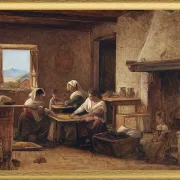 Frauen arbeiten in der Küche eines Bauernhauses in der Nähe von Olevan – 1851