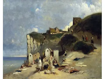 Frauenbad in Dieppe  - 1860