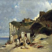 Frauenbad in Dieppe  - 1860
