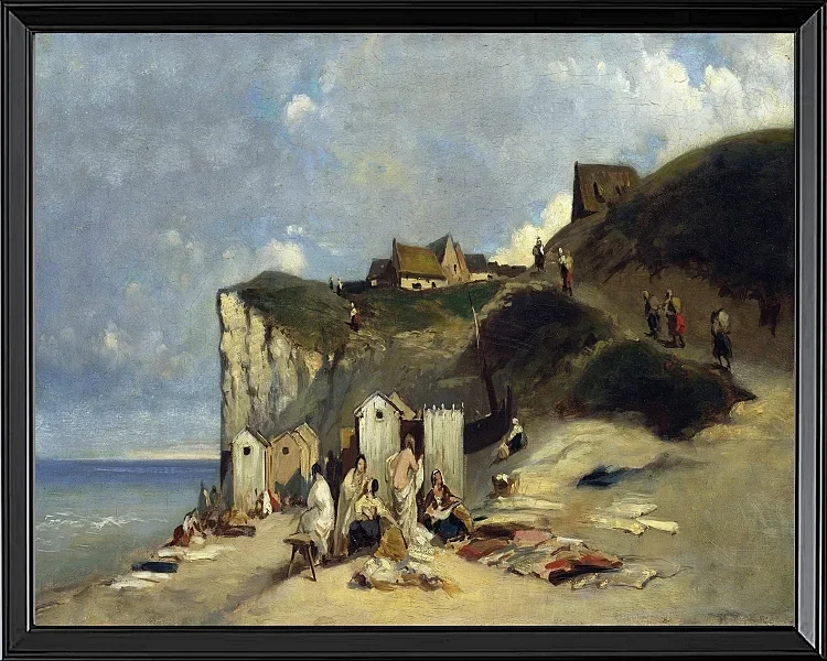 Frauenbad in Dieppe  - 1860