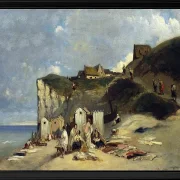 Frauenbad in Dieppe  - 1860