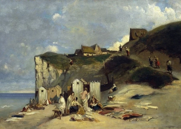 Frauenbad in Dieppe  - 1860