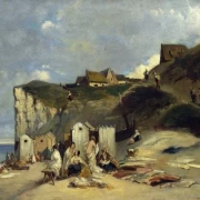 Frauenbad in Dieppe  - 1860