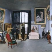 Frédéric Bazille - Bazilles Atelier 1870 | Giclée Kunstdruck gerahmt