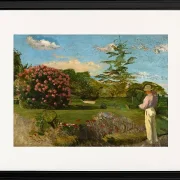 Frédéric Bazille - Der kleine Gärtner 1866 | Giclée Kunstdruck gerahmt