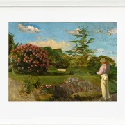 Frédéric Bazille - Der kleine Gärtner 1866 | Giclée Kunstdruck gerahmt
