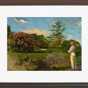 Frédéric Bazille - Der kleine Gärtner 1866 | Giclée Kunstdruck gerahmt