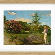 Frédéric Bazille - Der kleine Gärtner 1866 | Giclée Kunstdruck gerahmt
