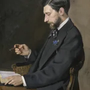 Frédéric Bazille - Edmond Maître 1869 | Giclée Kunstdruck gerahmt