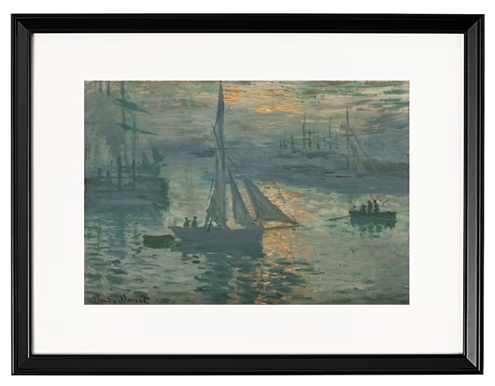 Sonnenaufgang Hafen - 1872