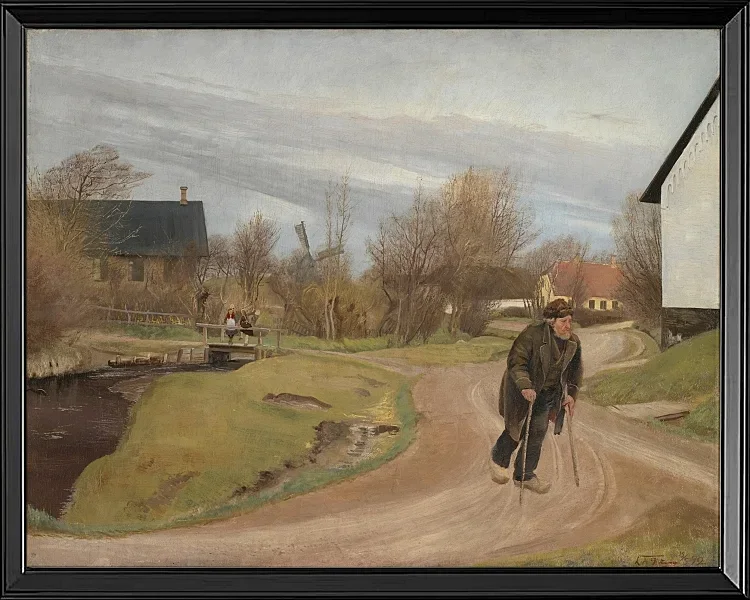 Frühling in Hals, Jütland - 1892