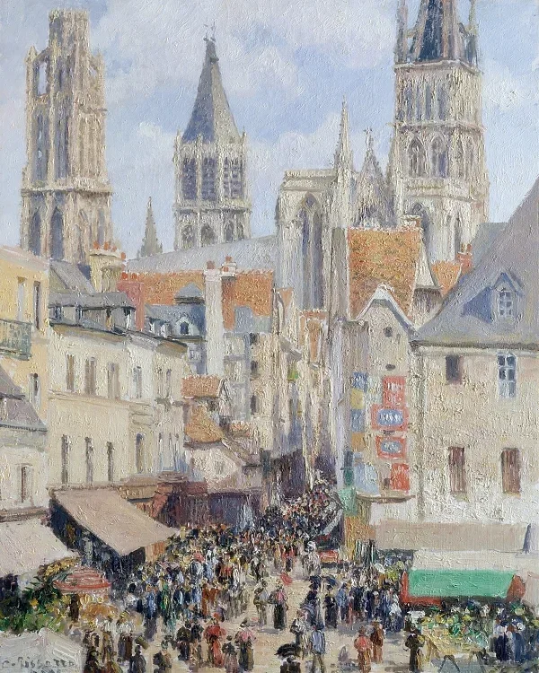 Fußgängerzone, Rouen – 1898