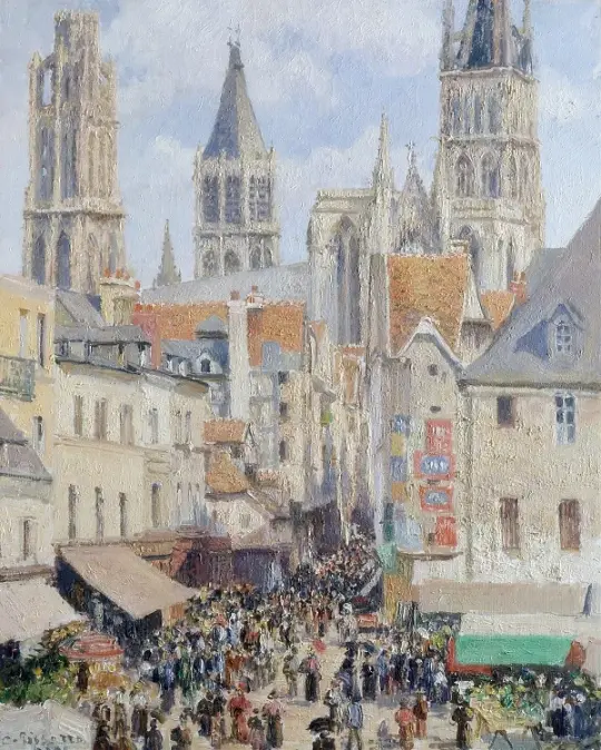 Fußgängerzone, Rouen – 1898