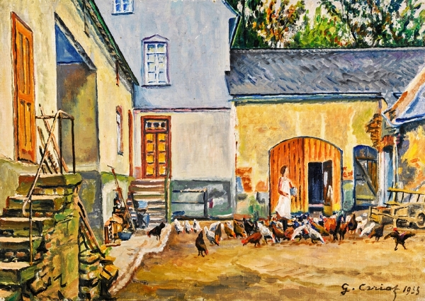 Müllers Hof, Frieda und ihre Hühner – 1933