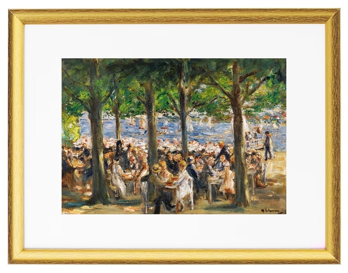 Gartenlokal an der Havel unter Bäumen - 1921