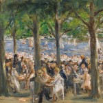 Gartenlokal an der Havel unter Bäumen - 1921