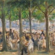 Havebar på Havel under træer - 1921