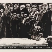 Gedenkblatt für Karl Liebknecht - 1919