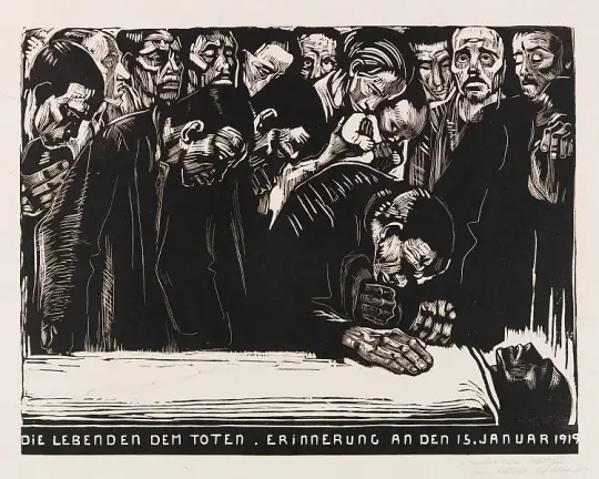 Gedenkblatt für Karl Liebknecht - 1919