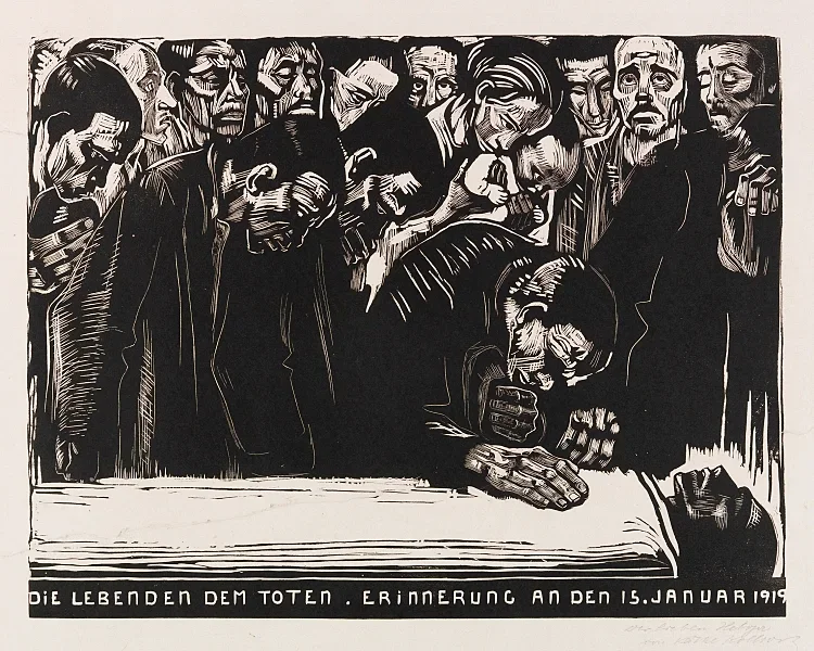 Gedenkblatt für Karl Liebknecht - 1919