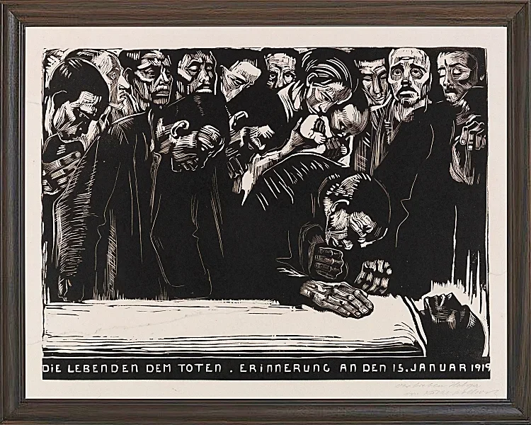 Gedenkblatt für Karl Liebknecht - 1919