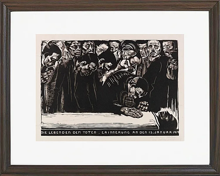 Gedenkblatt für Karl Liebknecht - 1919