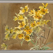 Gul og orange blomst - 1915